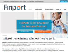 Tablet Screenshot of finport.com